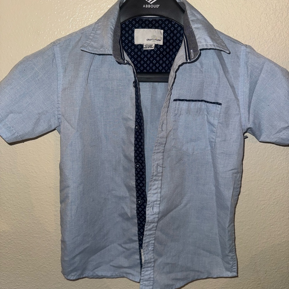Light Blue boys Craft and Flow button up
